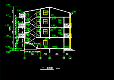 某新农村住宅设计建筑CAD施工方案图纸