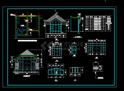 现代风格住宅建筑设计全CAD详图