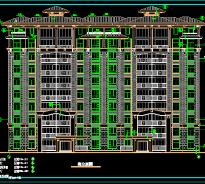 九层跃一层短肢剪力墙结构住宅楼建筑施工图纸免费下载 - 建筑户型平面图